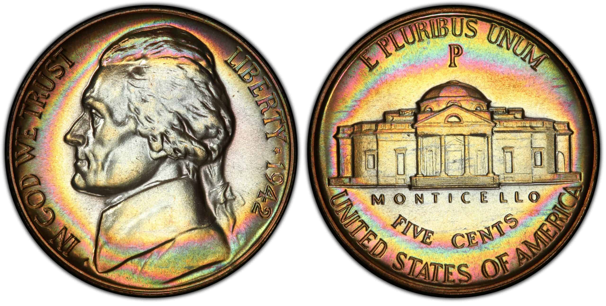 1942 proof Jefferson nickel