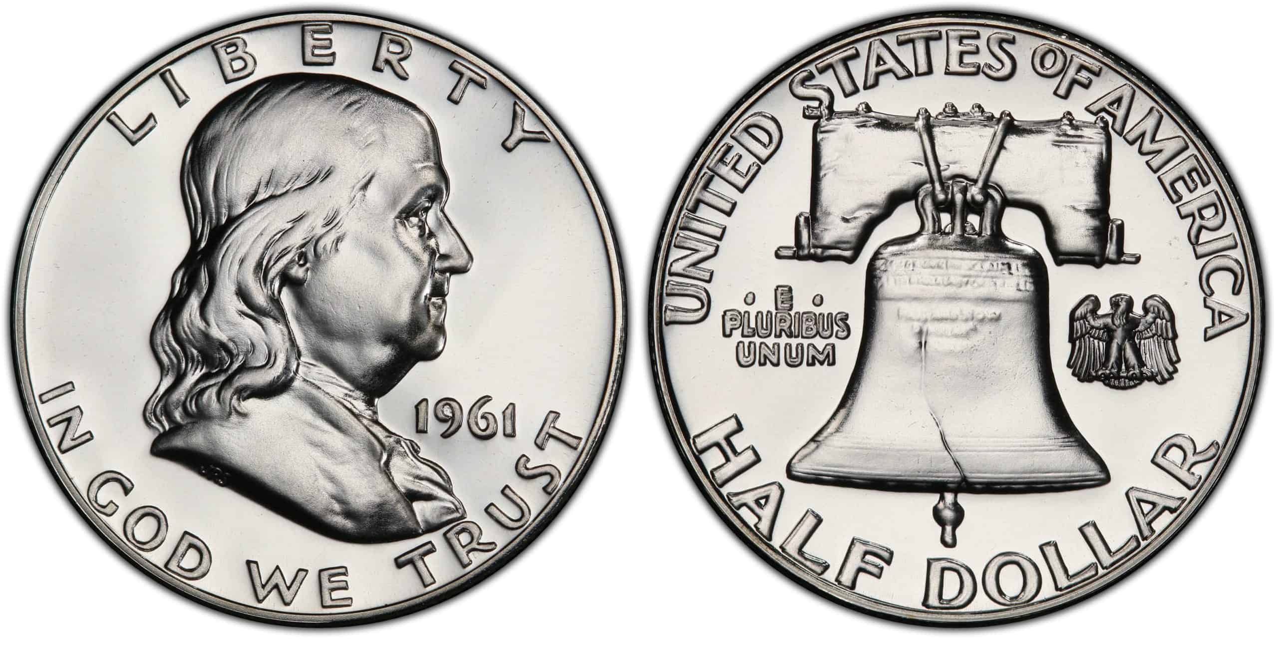1961 Franklin half dollar