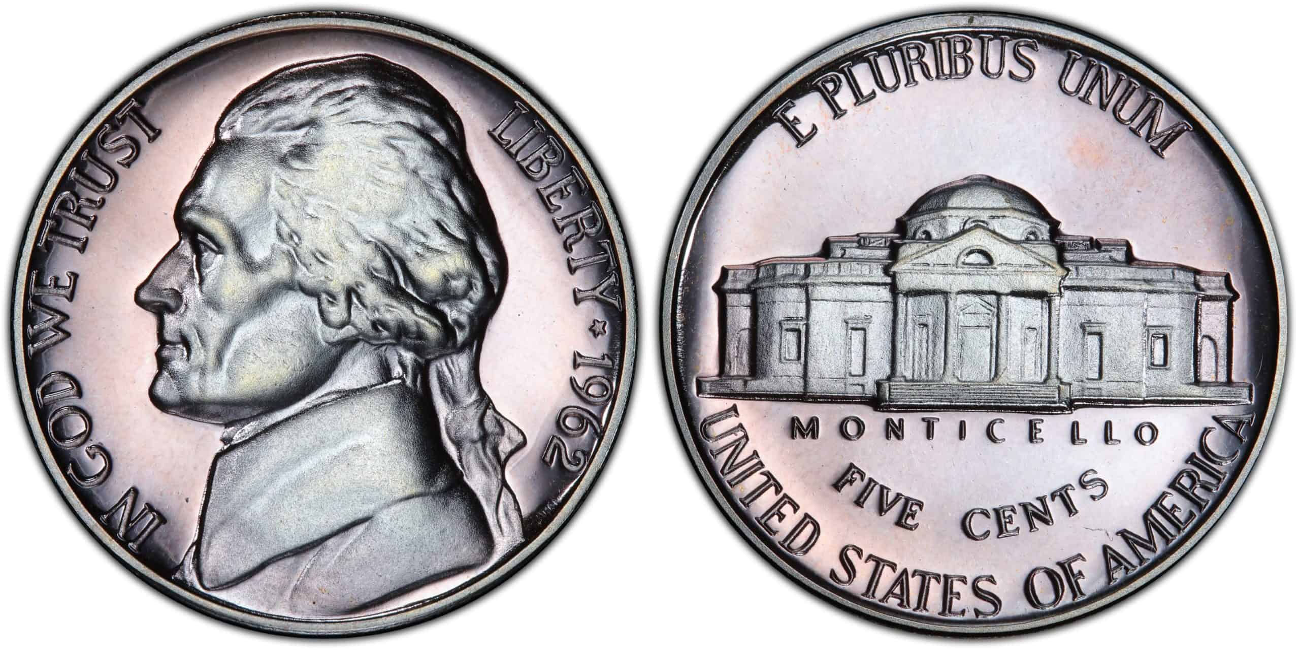 1962 proof Jefferson nickel