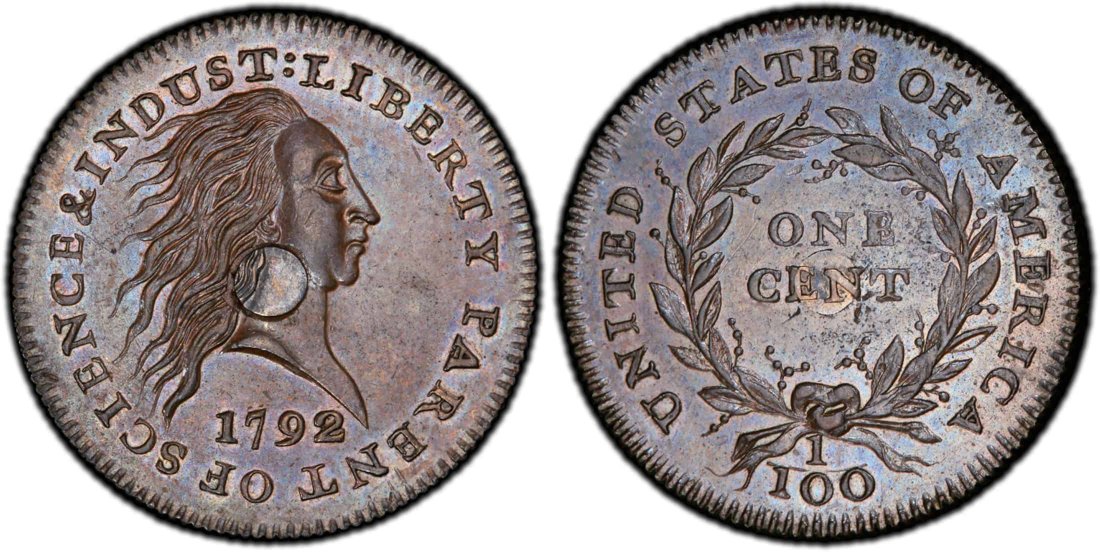 1792 Judd-1 Silver Center Cent - $2,520,000