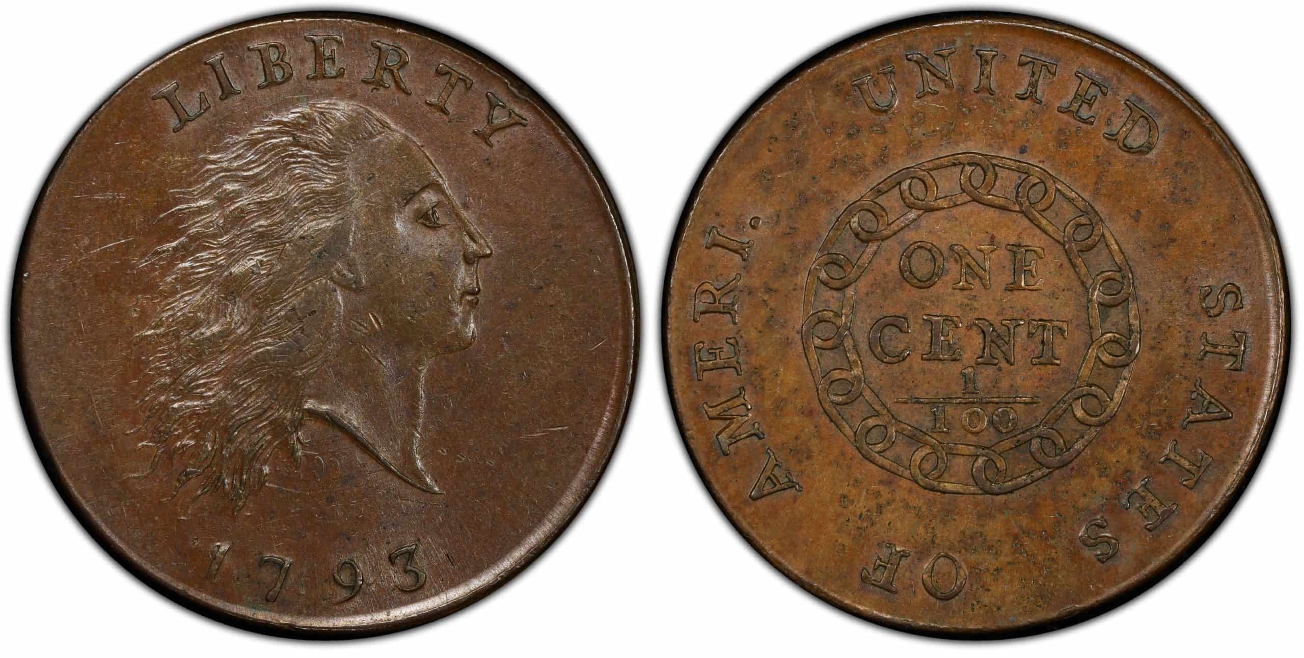 1793 Chain Ameri. Cent - $1,500,000