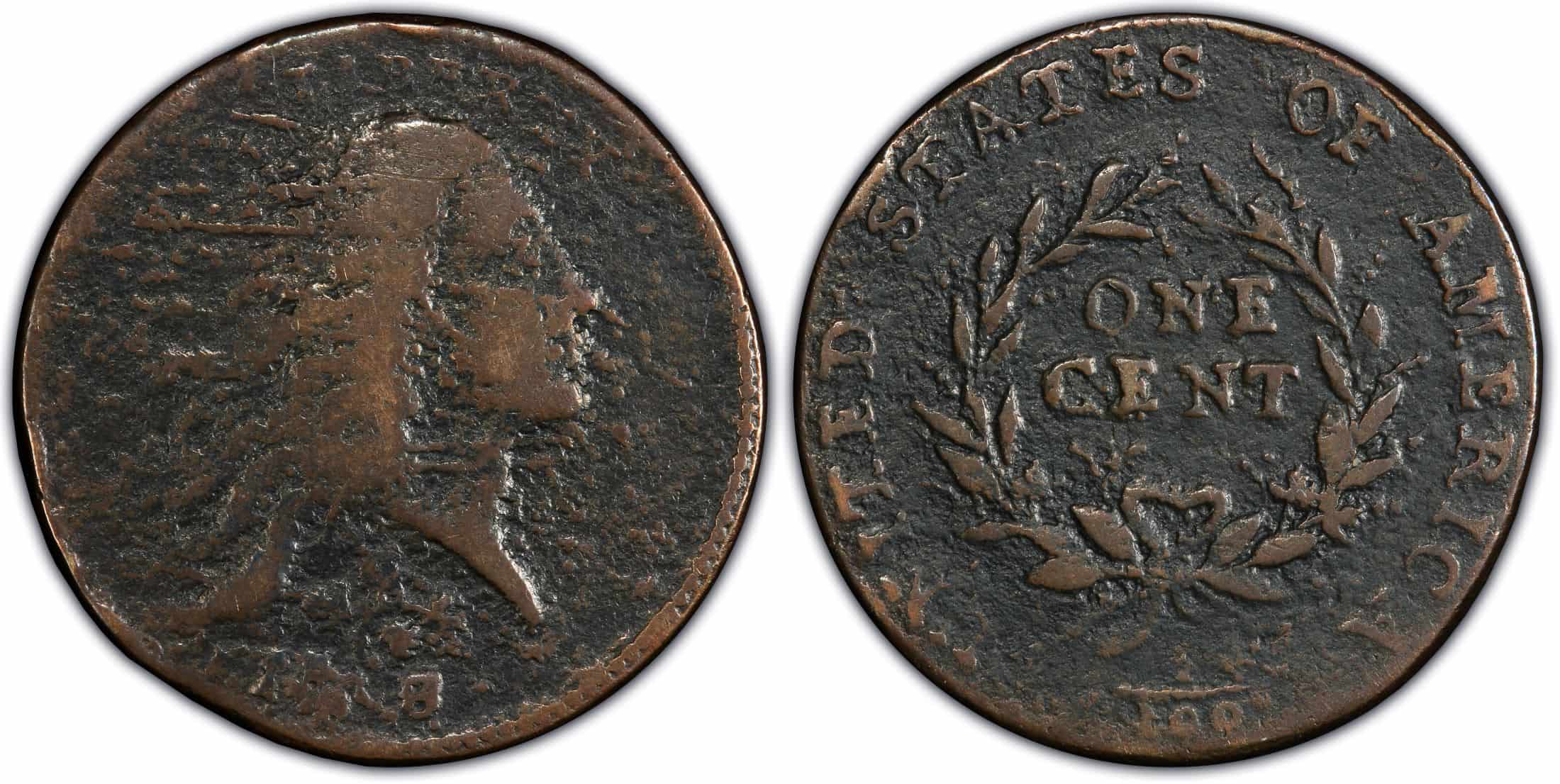 1793 Strawberry Leaf Cent - $862,500
