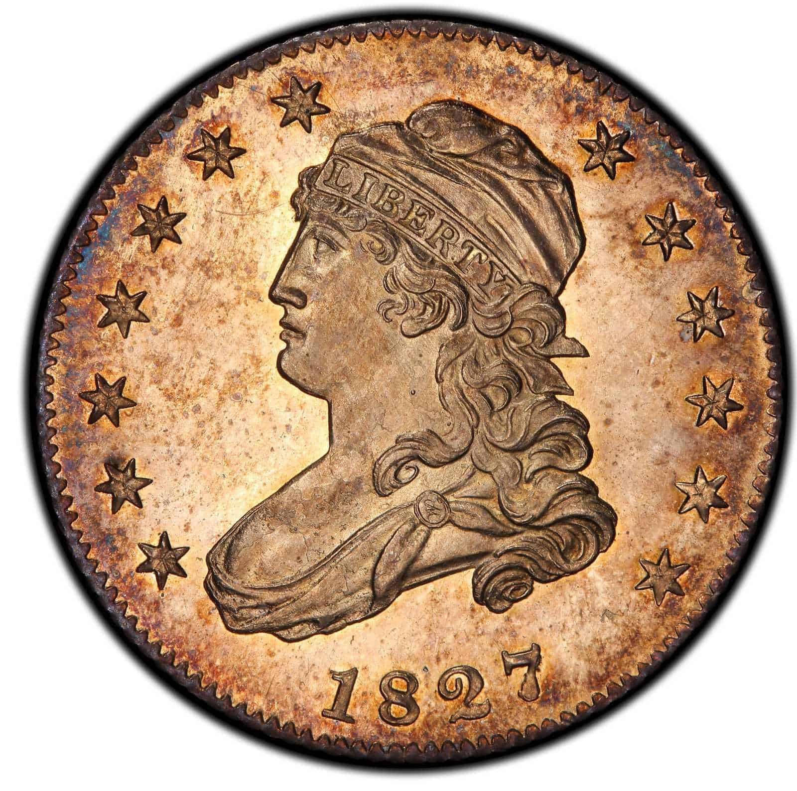 182732 Capped Bust Quarter, PCGS PR 66+ Cameo