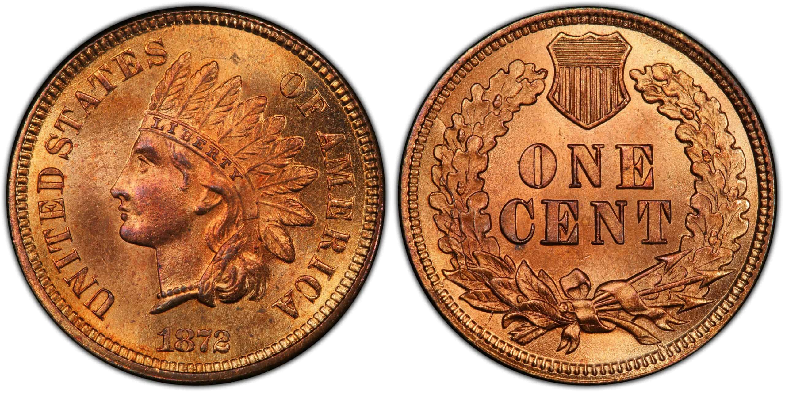 1872 Indian Head Penny (RD) - $49,200