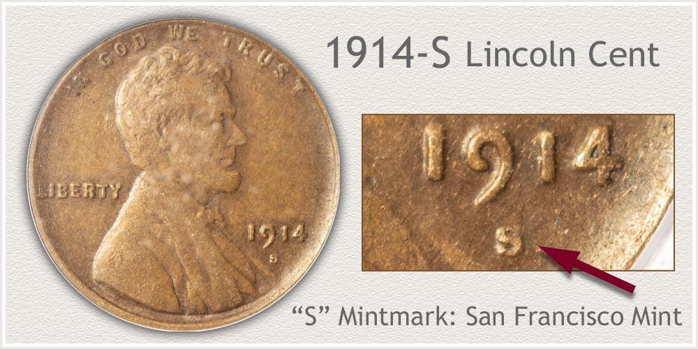 1914 S Lincoln penny