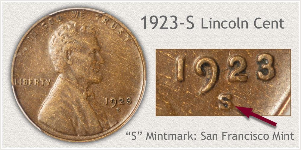 1923 S Lincoln penny