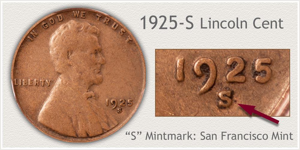 1925 S Lincoln penny
