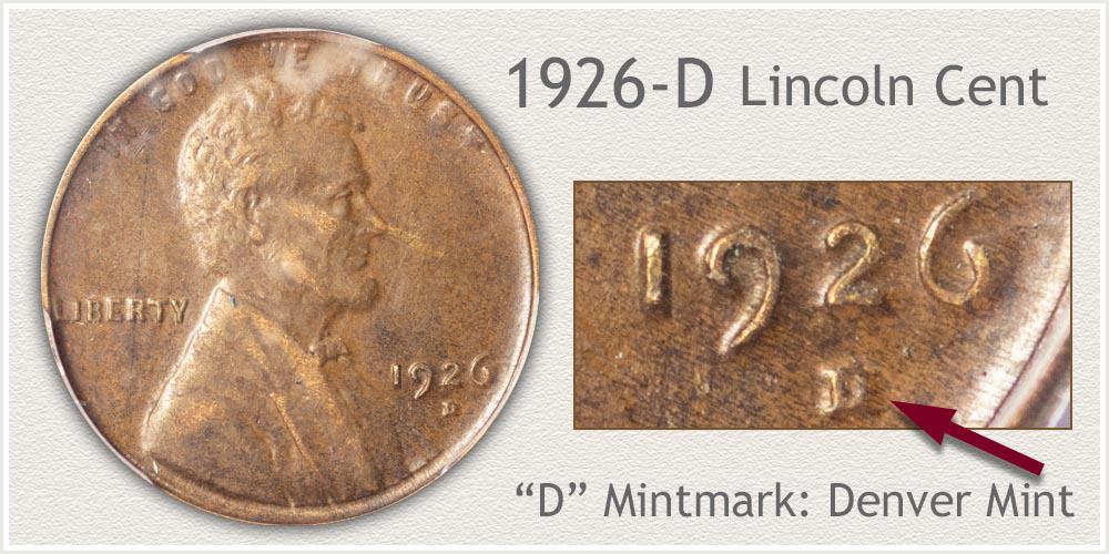 1926 D Lincoln penny
