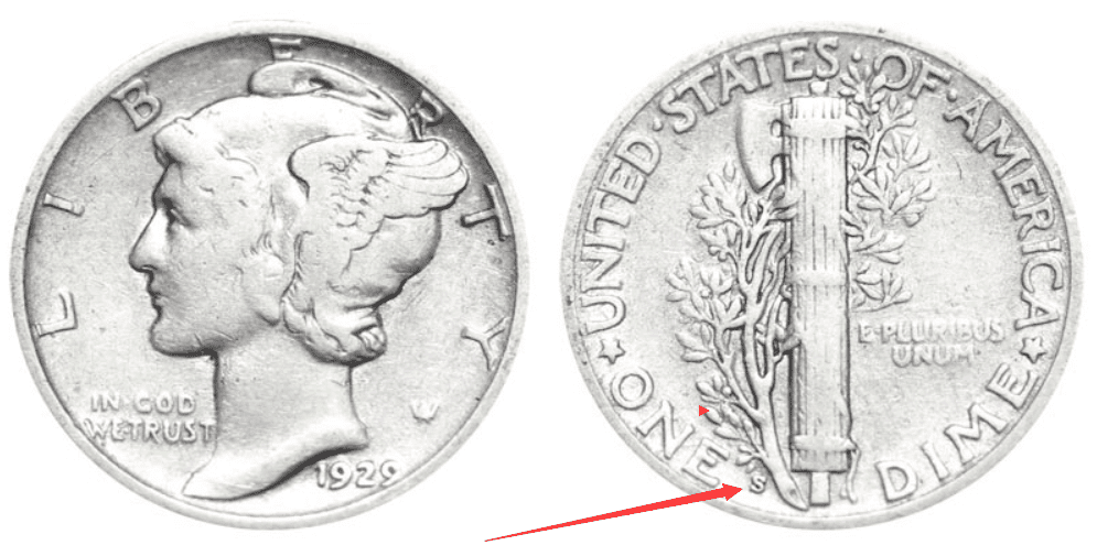 1929-d Mercury Head Dime.Average Grade of Coin You Will Receive is Photographed 