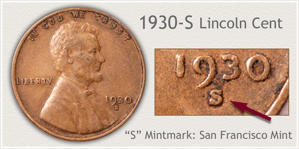 1930 S Lincoln penny