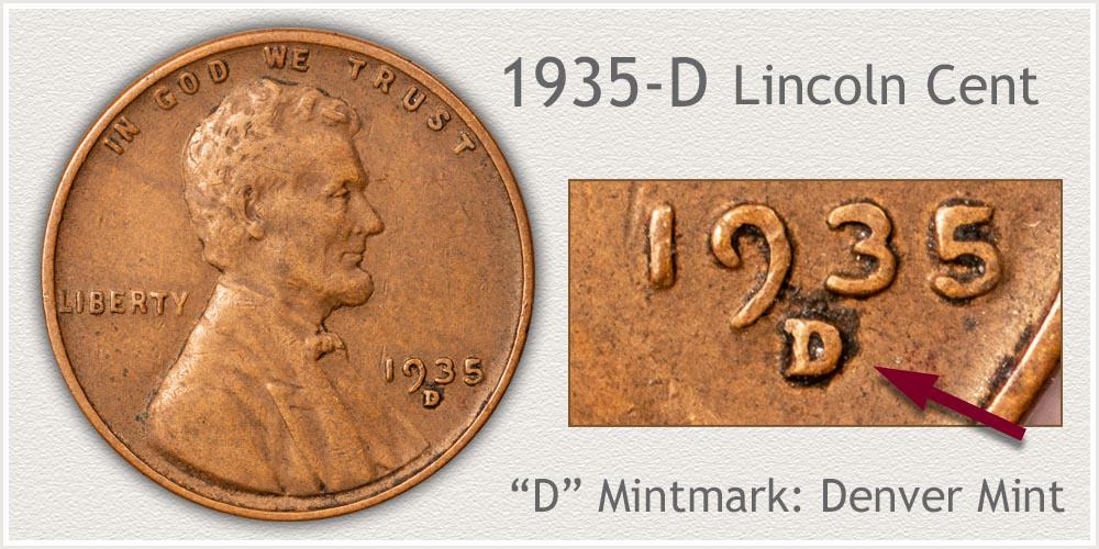 1935 D Lincoln penny value