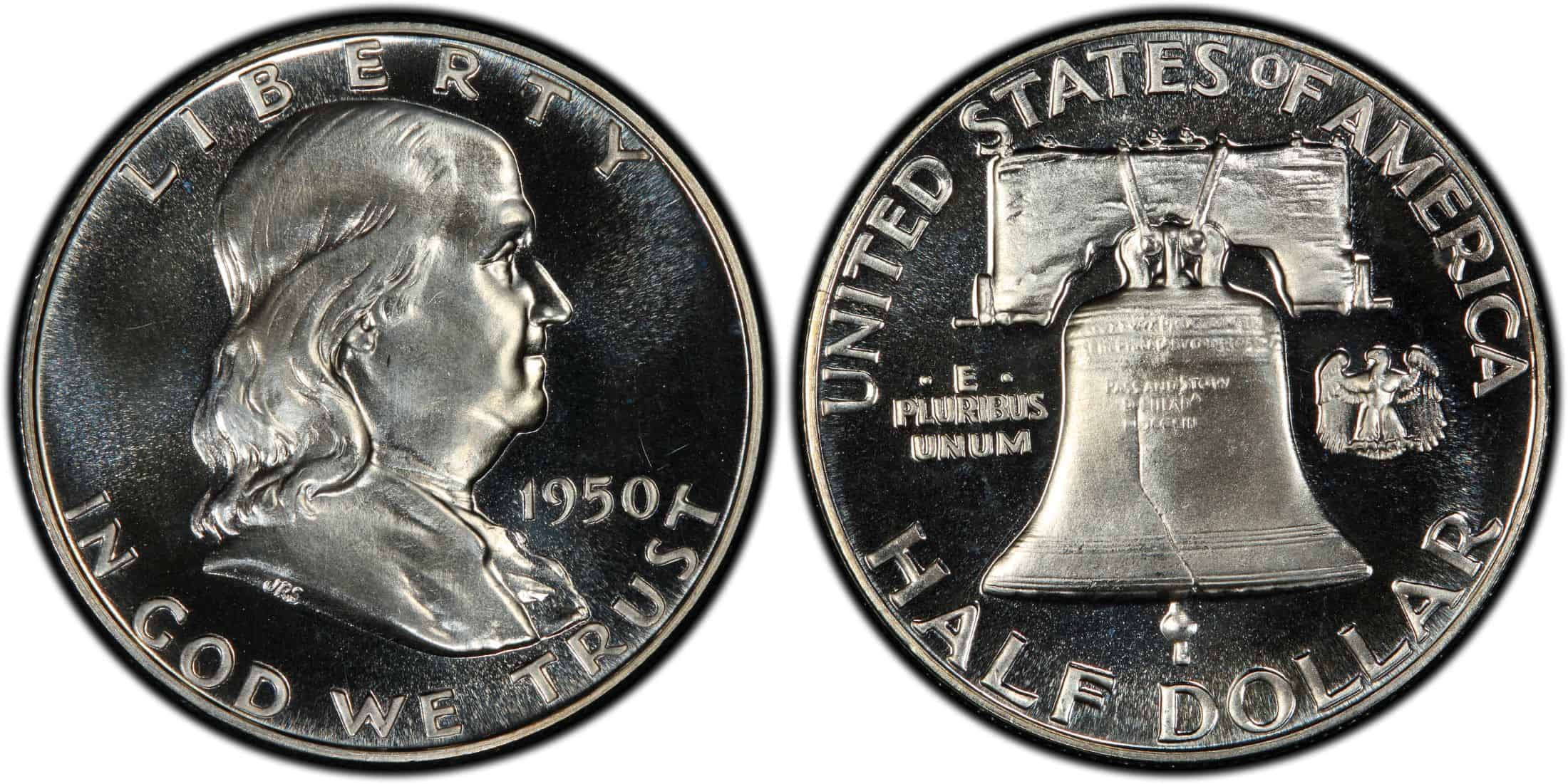 1950 proof Franklin half dollar