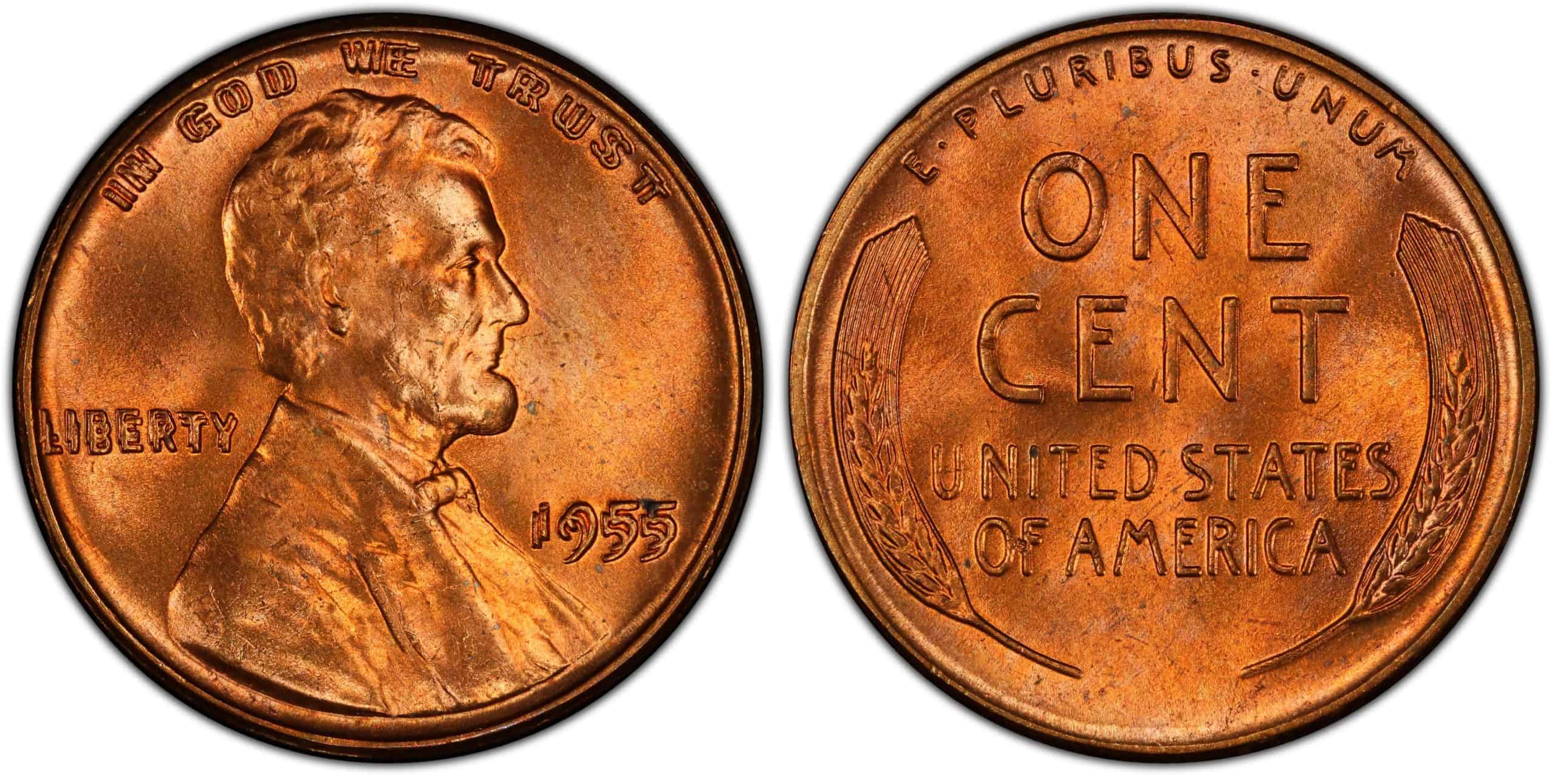 1955 Doubled Die Obverse Lincoln Penny - $114,000