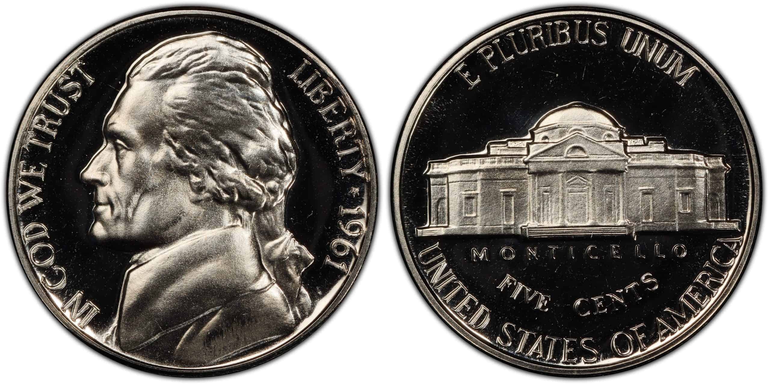 1961 proof Jefferson nickel