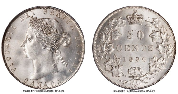 50 Cents 1890 – PCGS MS 65