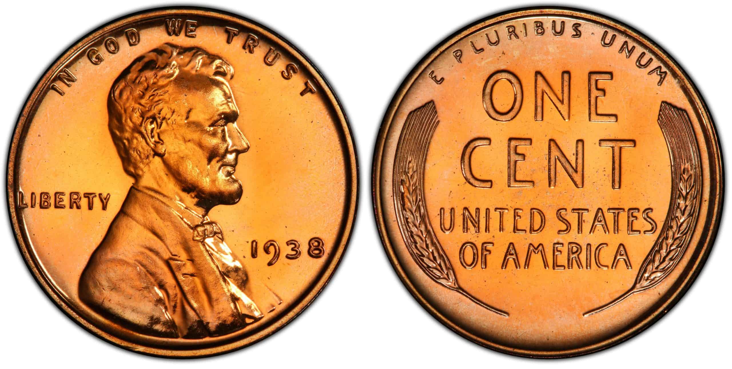 Features of 1938 Penny