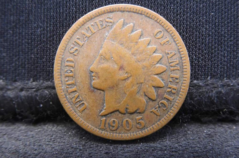 1905 Indian Head Cent Penny US Coin Circulated Good-Very Good 