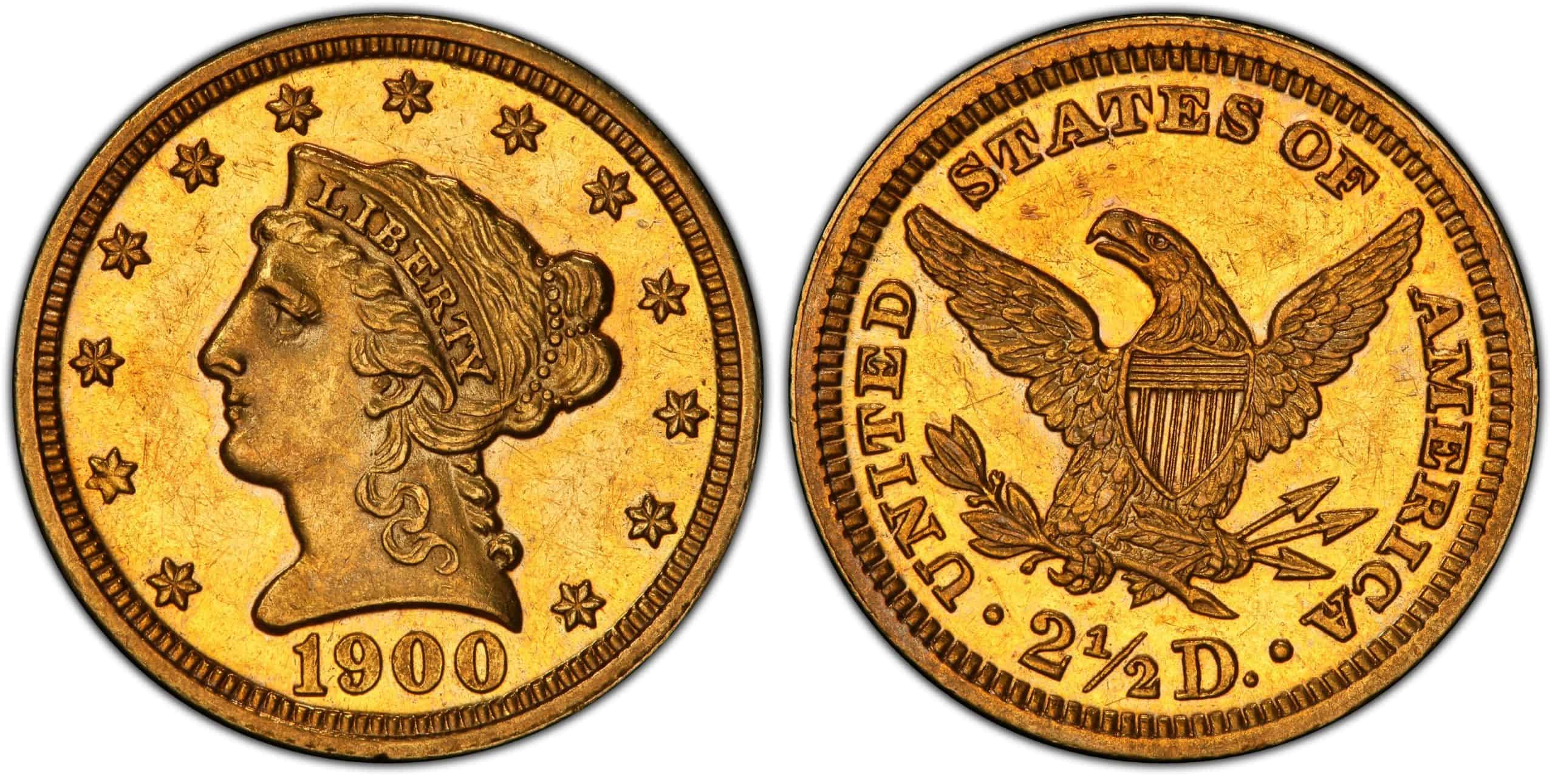Value of Liberty 2.5 Dollar Gold Coins