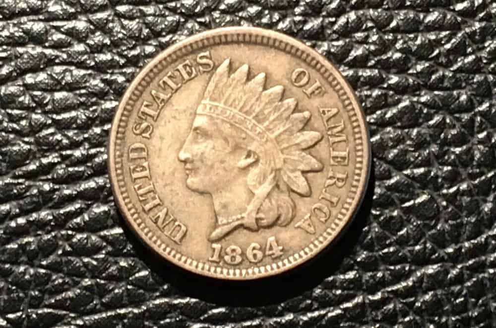 VERY GOOD 88% COPPER COIN 1863 INDIAN HEAD CENT PENNY CIRCULATED GRADE GOOD 