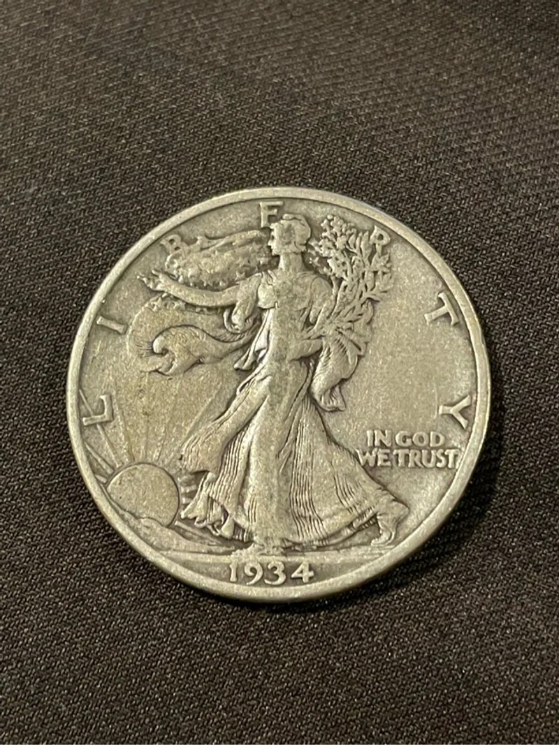 1934 P Walking Liberty Half Dollar 50c Extremely Fine 