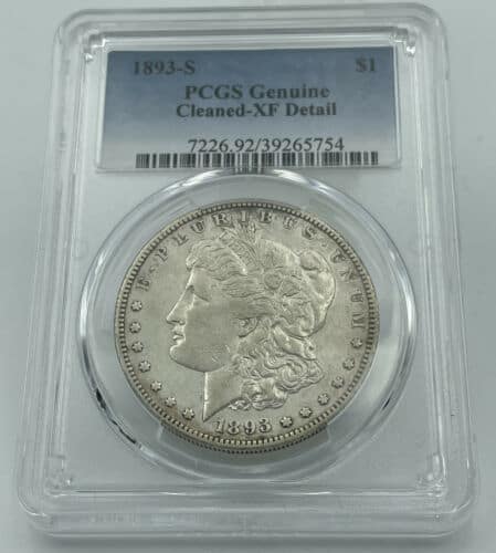 1893-S PCGS Genuine Cleaned-XF Detail Morgan Silver Dollar