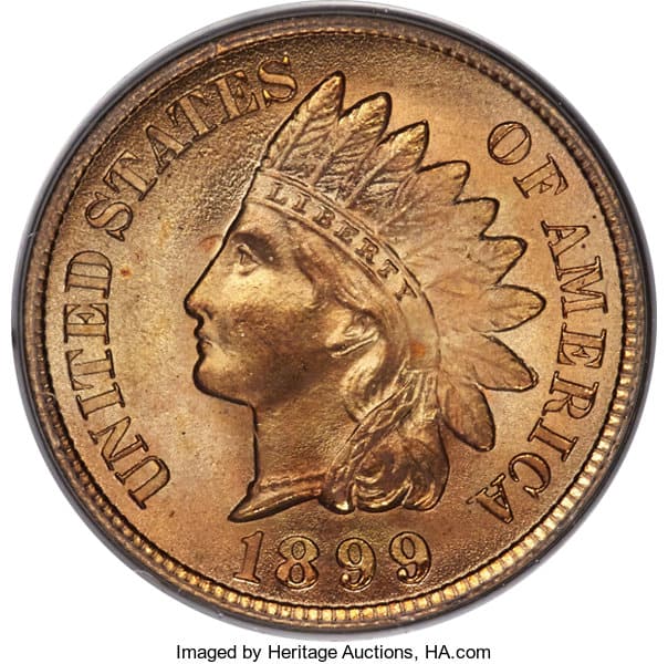 1899 PCGS MS68 Red