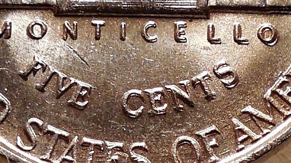 1945 P Jefferson Nickels Doubled Die Reverse Wartime Composition