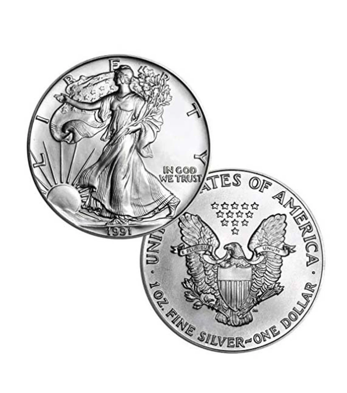 1986 or 1988 or 1991 or 1992 or 1993 American Silver Eagle 1 Dollar